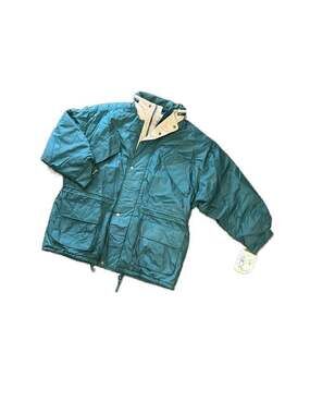 90’s Vintage American Weekend Montgomery Ward Green Insulated Parka Jacket XL